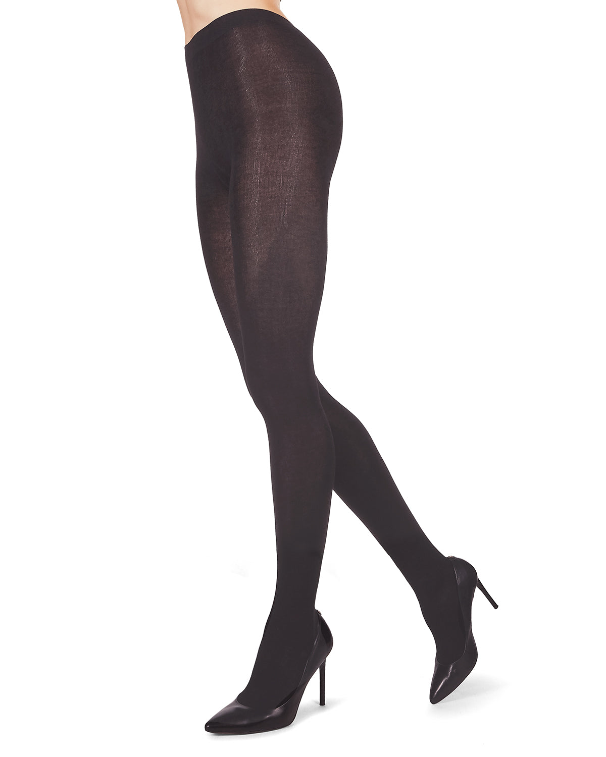 Women's Ultra-Soft Bamboo Blend Basic Flat Knit Tights : Color: Earl Grey