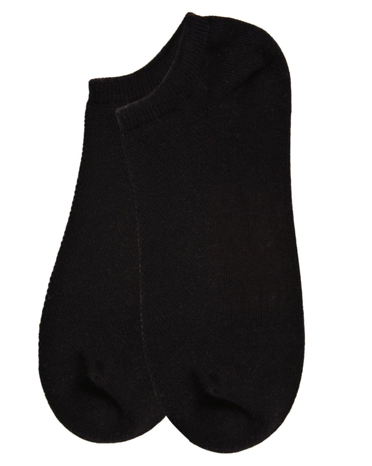 Women's Organic Cotton Mesh-Top Breathable Liner Sock : Color: Black