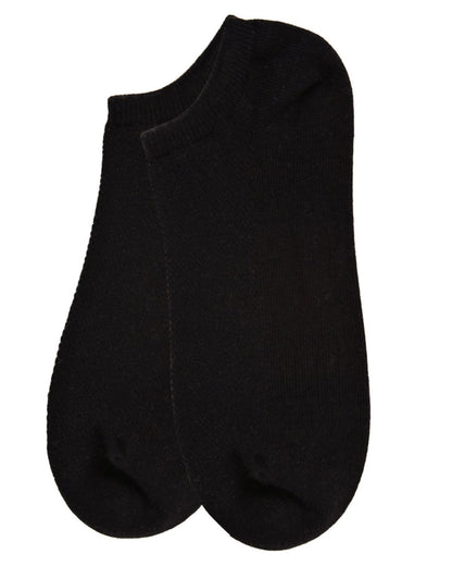 Women's Organic Cotton Mesh-Top Breathable Liner Sock : Color: Black