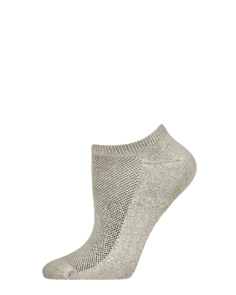 MeMoi Organic Cotton Mesh-Top Liner Socks