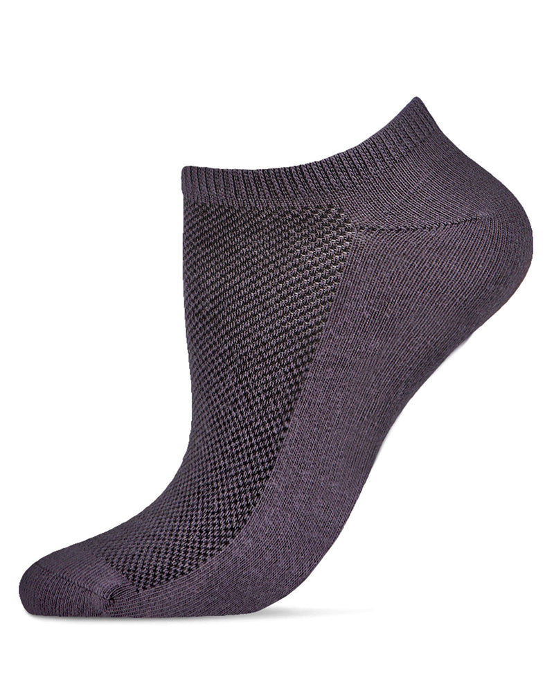 Women's Organic Cotton Mesh-Top Breathable Liner Sock