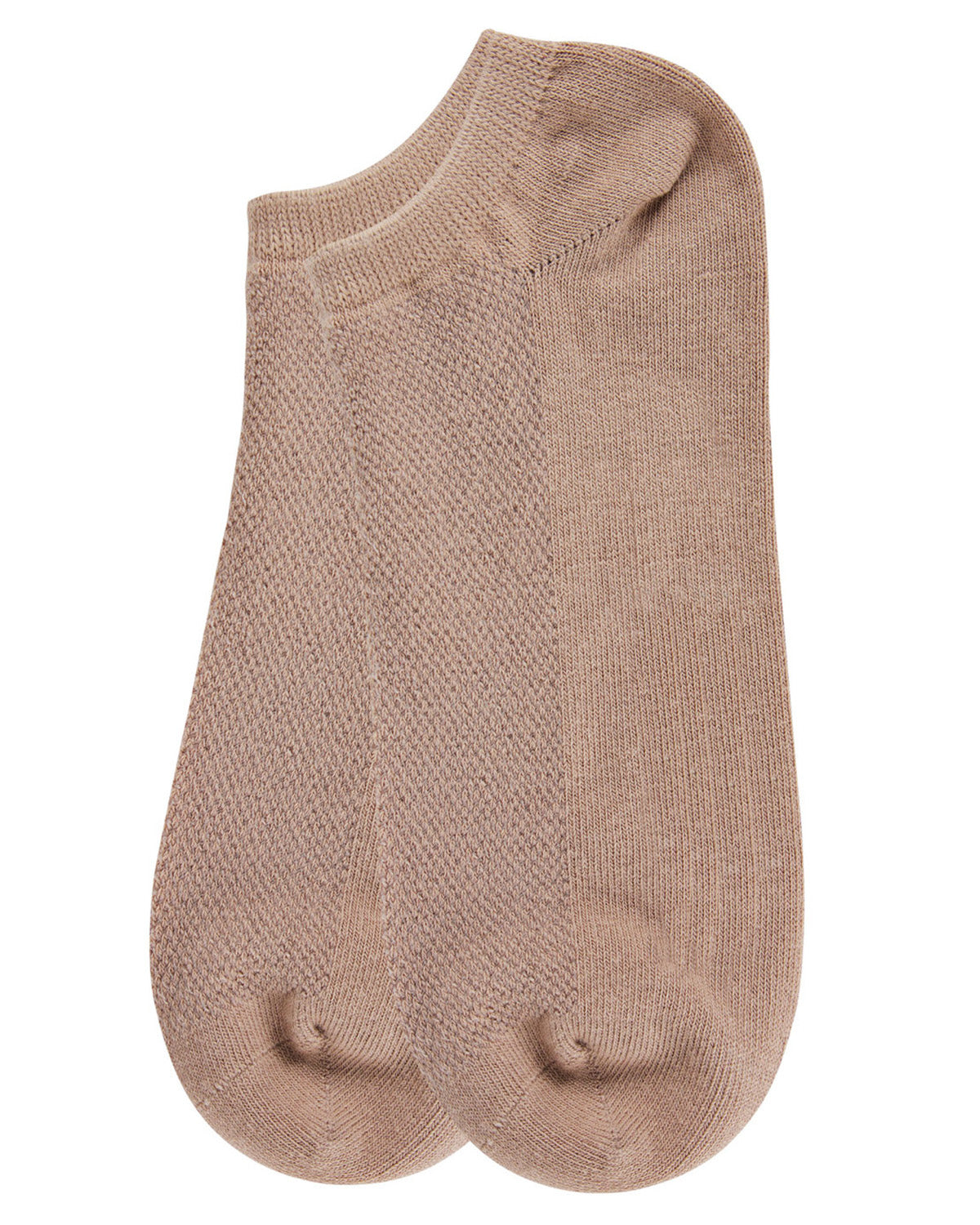 Women's Organic Cotton Mesh-Top Breathable Liner Sock : Color: Black