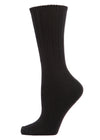 Women's Organic Cotton Casual Breathable Crew Sock : Color: Black