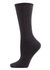 Women's Organic Cotton Casual Breathable Crew Sock : Color: Earl Gray