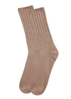 Women's Organic Cotton Casual Breathable Crew Sock : Color: Oats