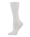 Women's Organic Cotton Casual Breathable Crew Sock : Color: White