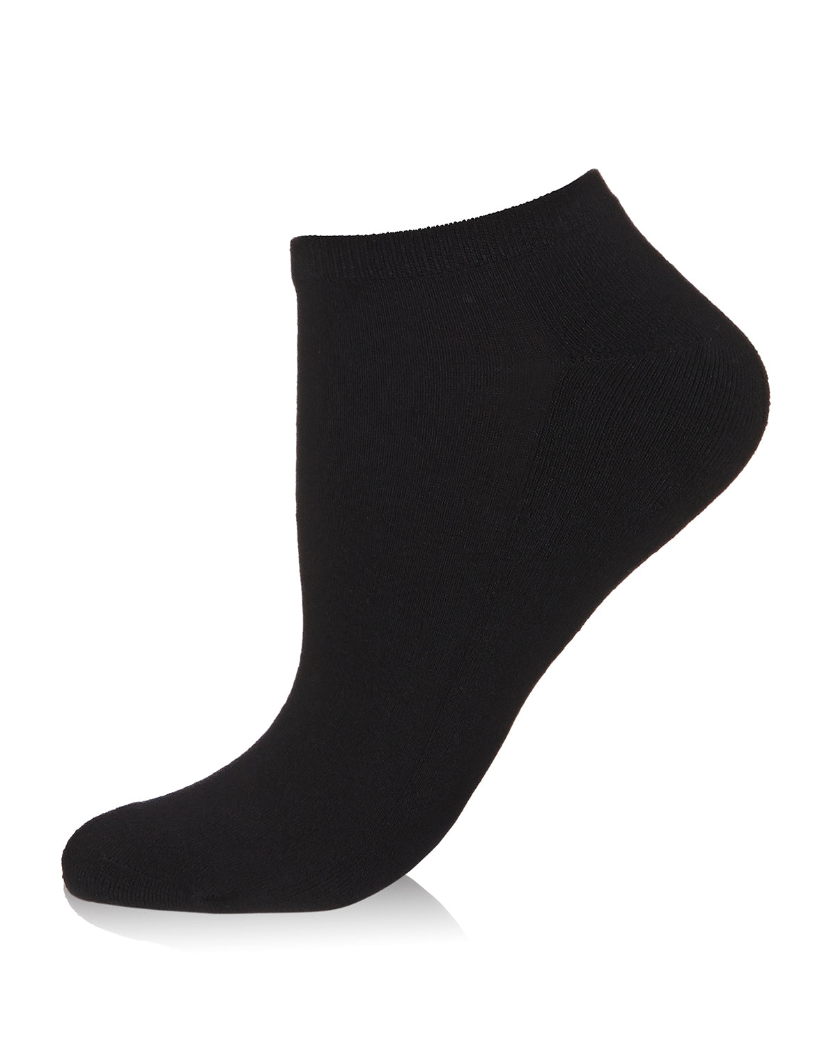 Women's Rayon from Bamboo Terry Sole Breathable Low Cut Socks : Color: Black