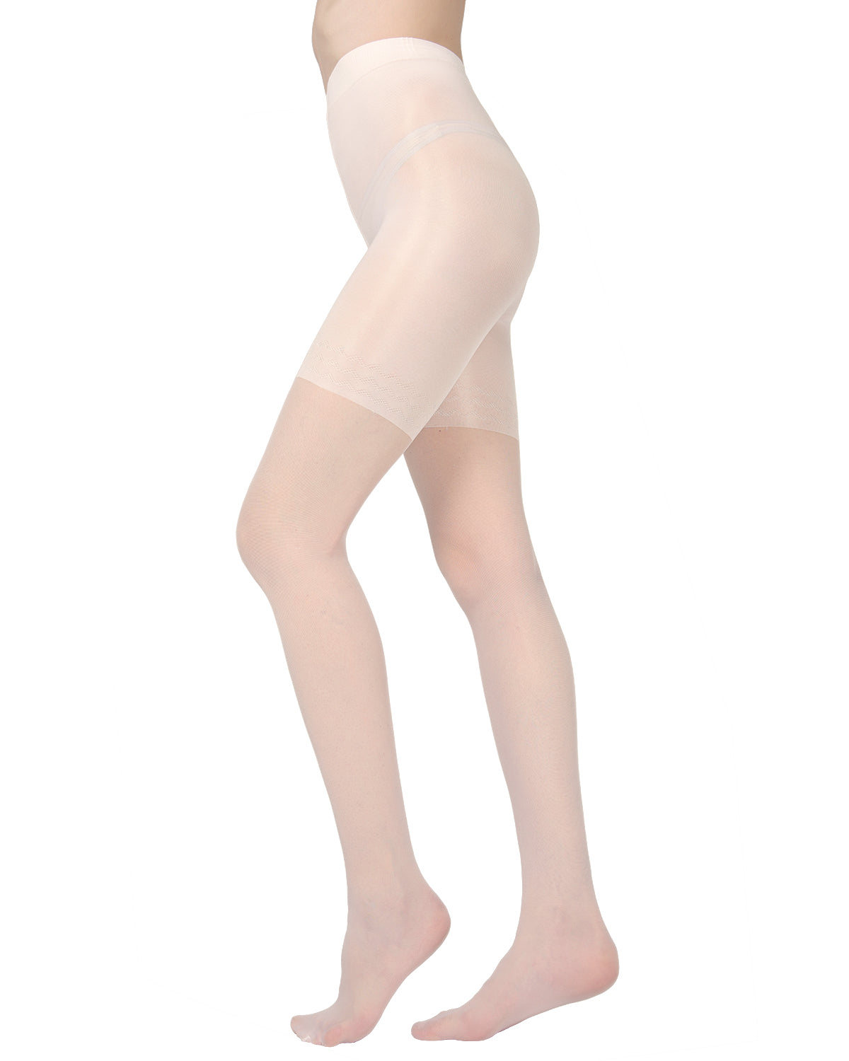 Women's Essence Slimming Brief Sheer Compression Pantyhose : Color: Panna