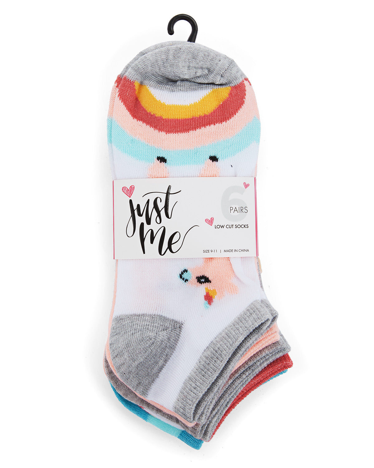 Women's 6 Pair Pack Lovely Llama Low Cut Socks : Color: Assorted