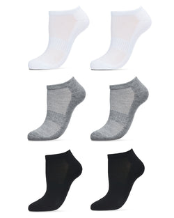 Just Me Sports Half Cushioned Lowcut Sock 6 Pack