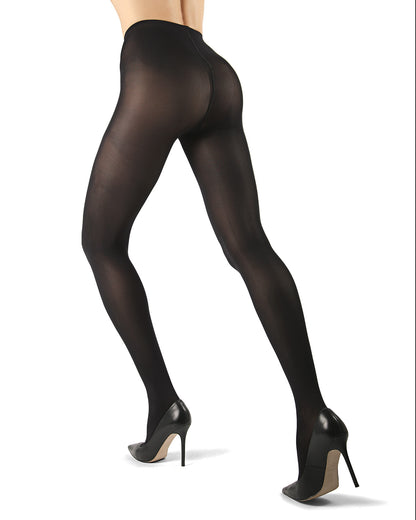 Women's Juliette 50 Denier Matte Microfiber Tights : Color: Nero