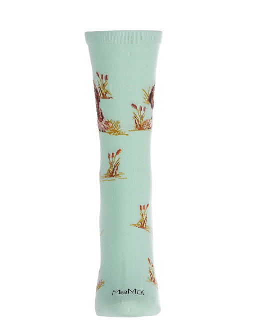 Women's Beagle Limited Edition Cotton Blend Crew Sock : Color: Mint