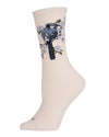 Women's Blue Bird Limited Edition Cotton Blend Crew Sock : Color: Blush Pink
