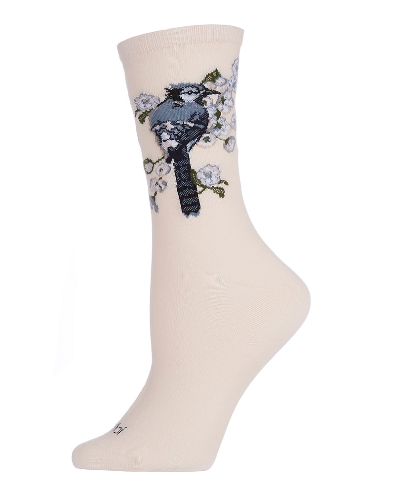 MeMoi Blue Bird Limited Edition Crew Socks