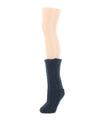 Women's Cable Knit Sherpa-Lined Lounge Sock : Color: Dark Gray Heather