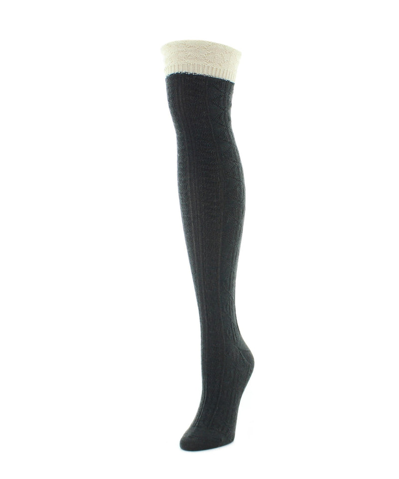 Black woollen women’s socks