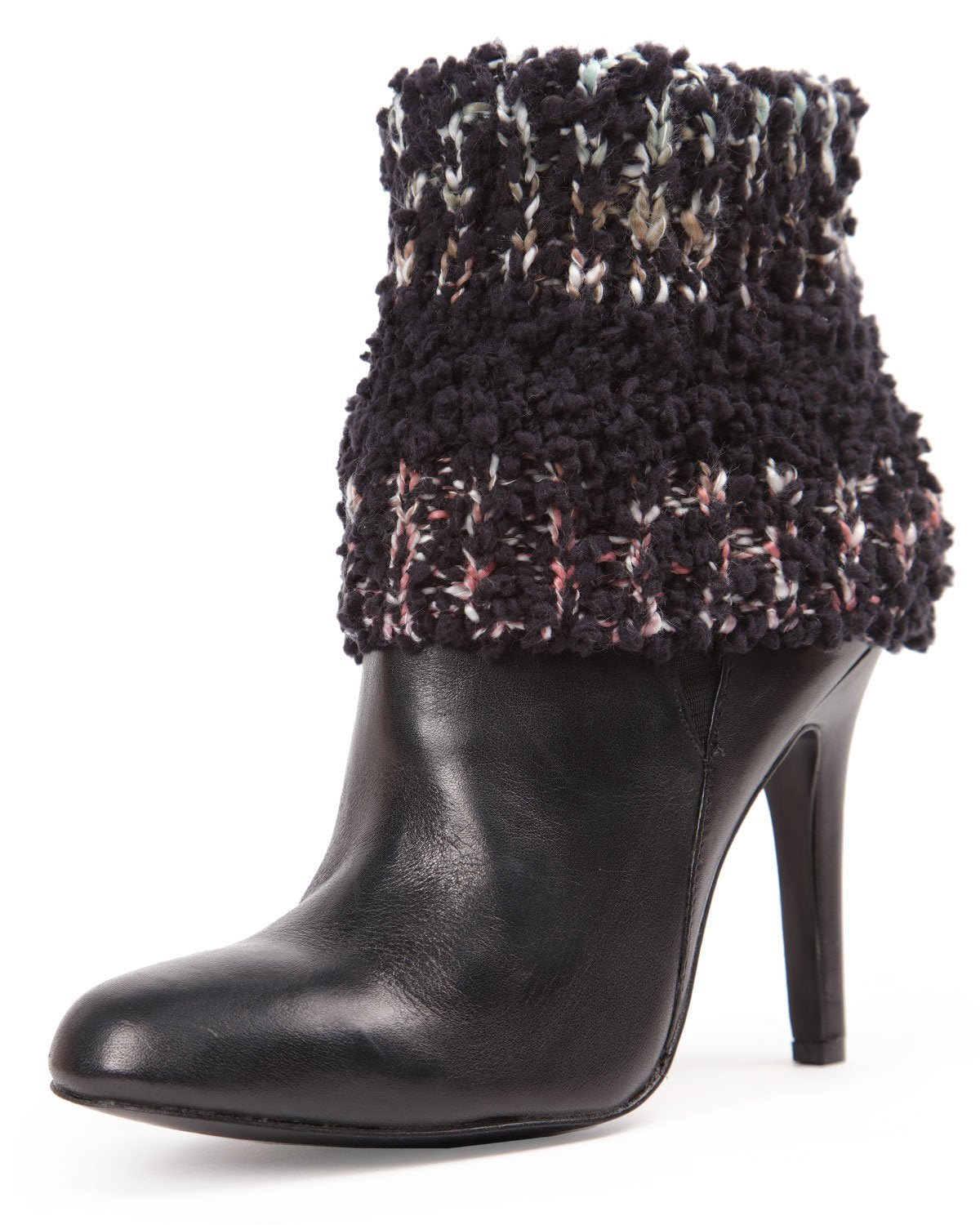 Women's Bullait Thick Stretch Knit Marled Boot Topper : Color: Black