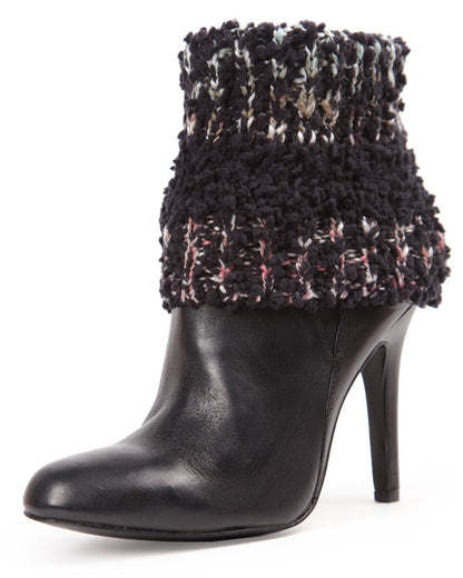 Women's Bullait Thick Stretch Knit Marled Boot Topper : Color: Black