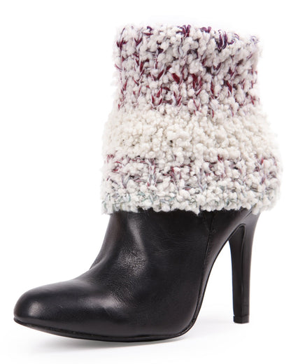 Women's Bullait Thick Stretch Knit Marled Boot Topper : Color: Vanilla