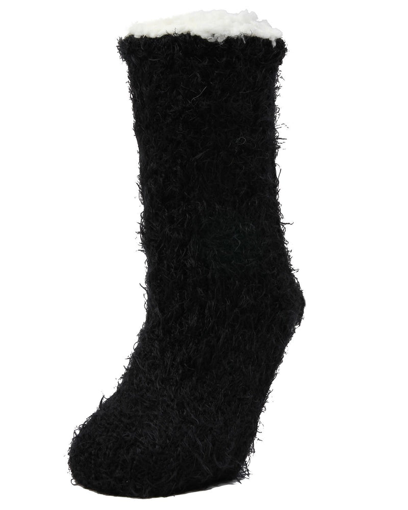 Legmogue Furry Sherpa Winter Crew Slipper Socks