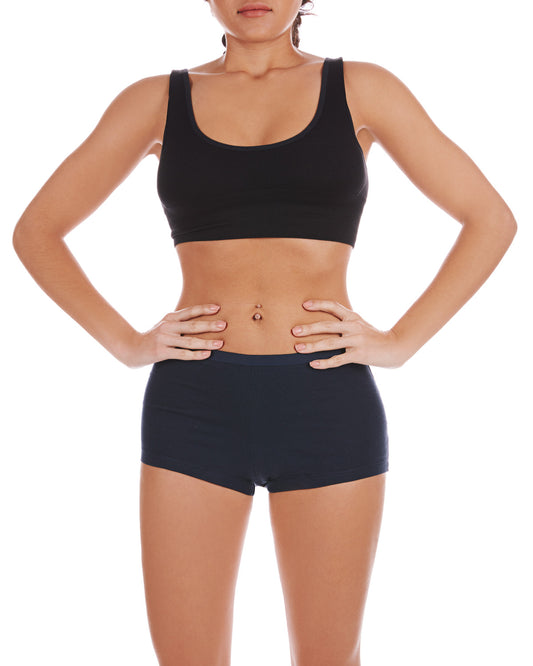 Women's Love Luna First Shortie Period Brief Panty : Color: Navy