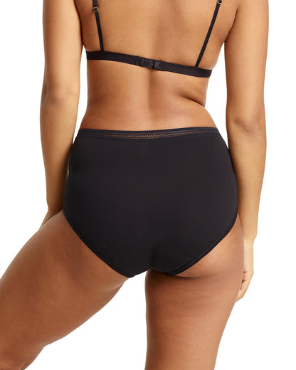 Women's Love Luna Lady Leaks Everyday Full Brief Panty : Color: Black