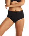 Women's Love Luna Lady Leaks Everyday Full Brief Panty : Color: Black