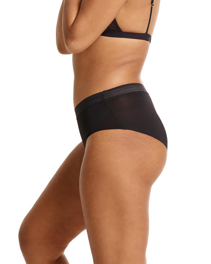 Women's Love Luna Lady Leaks Midi Workout Brief Panty : Color: Black