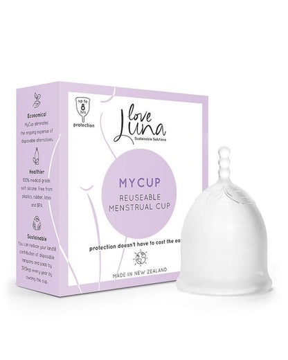 Women's Love Luna My Cup Reusable Silicone Menstrual Cup : Color: Clear