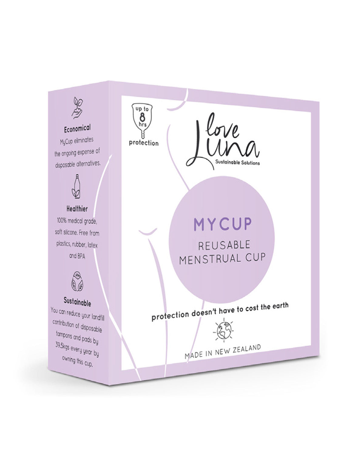 Women's Love Luna My Cup Reusable Silicone Menstrual Cup : Color: Clear