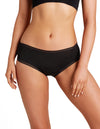 Women's Love Luna Bikini Brief Full Coverage Period Panty : Color: Black