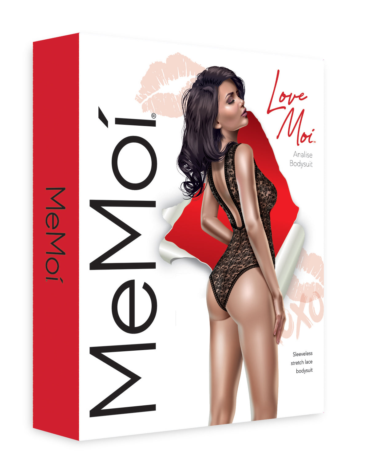 Women's Analise Floral Lace Stretch Cheeky Bodysuit : Color: Black