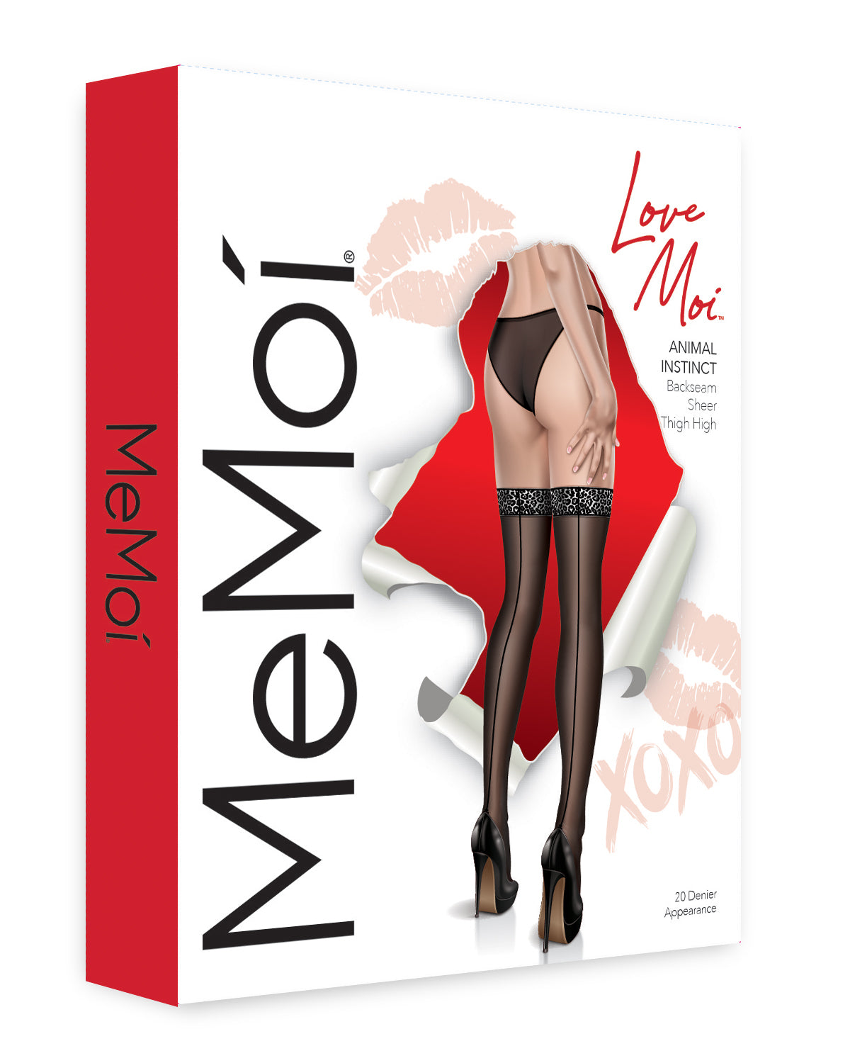 Women's Animal Instinct Backseam Sheer Thigh Highs : Color: Black