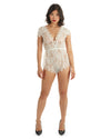 Women's Ava Lace Boyshort Romper with Sweetheart Neckline : Color: White