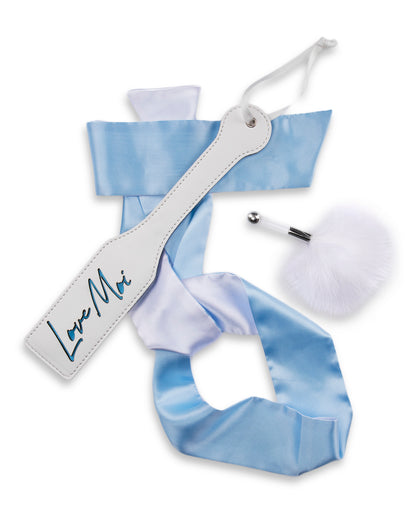 4 Piece Set Women's Lovers Fantasy Beginners Role Play Kit : Color: White