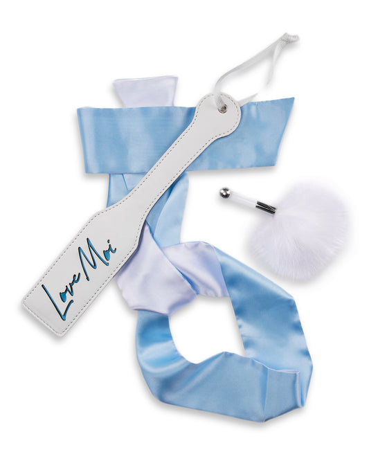 4 Piece Set Women's Lovers Fantasy Beginners Role Play Kit : Color: White