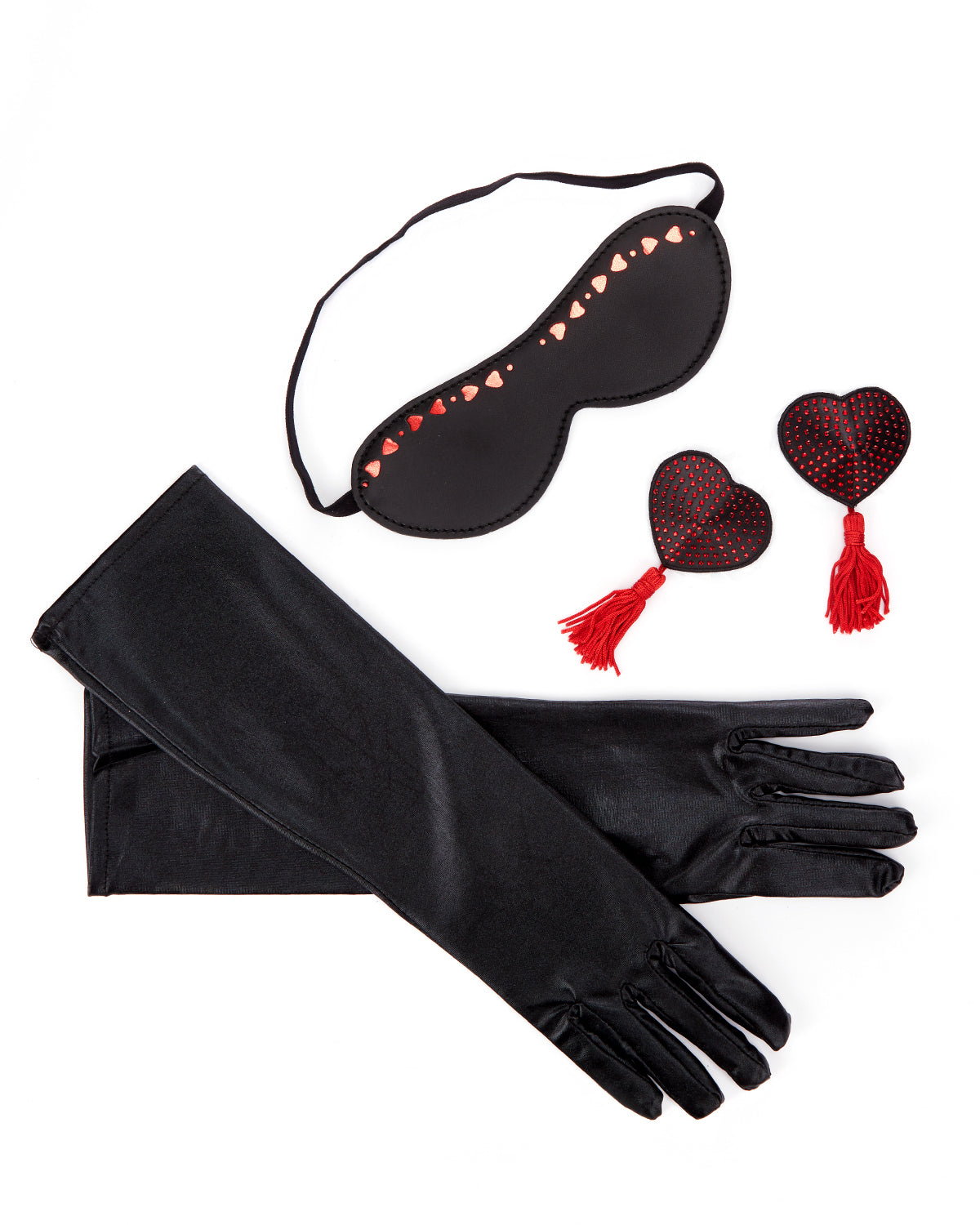 3 Piece Women's Love Is Blind Fantasy Play Set : Color: Black