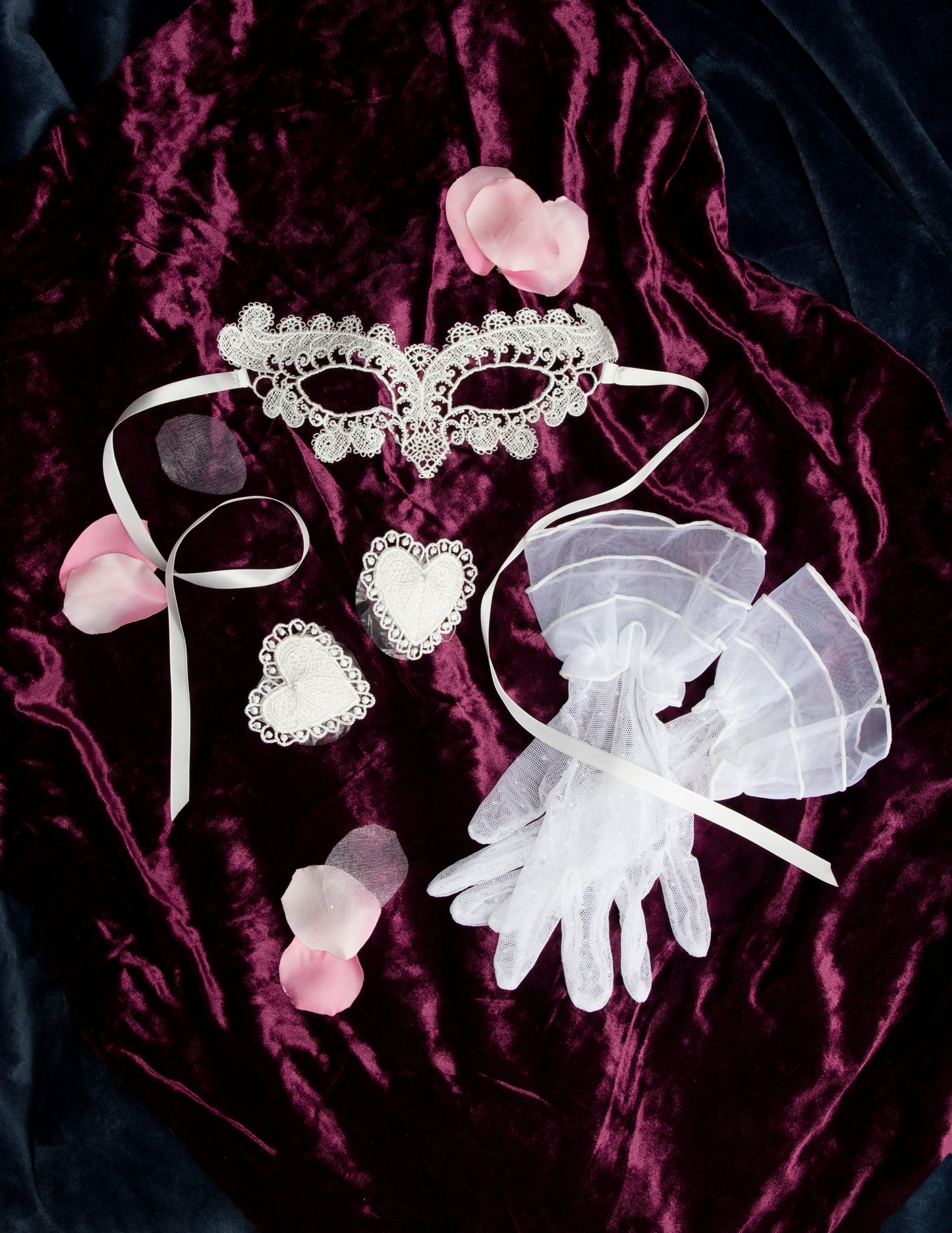 3 Piece Women's Blushing Bride Honeymoon Play Set : Color: White
