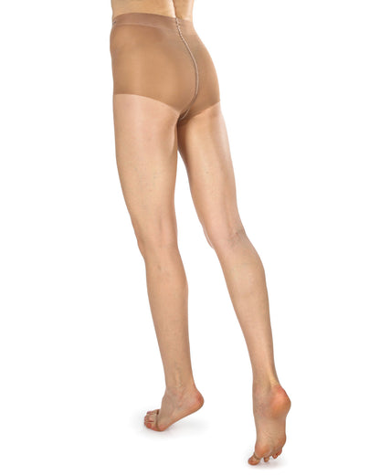 Women's Nudes Ultra Bare Toeless LUXE Pantyhose with High-Cut Control Top : Color: Nude