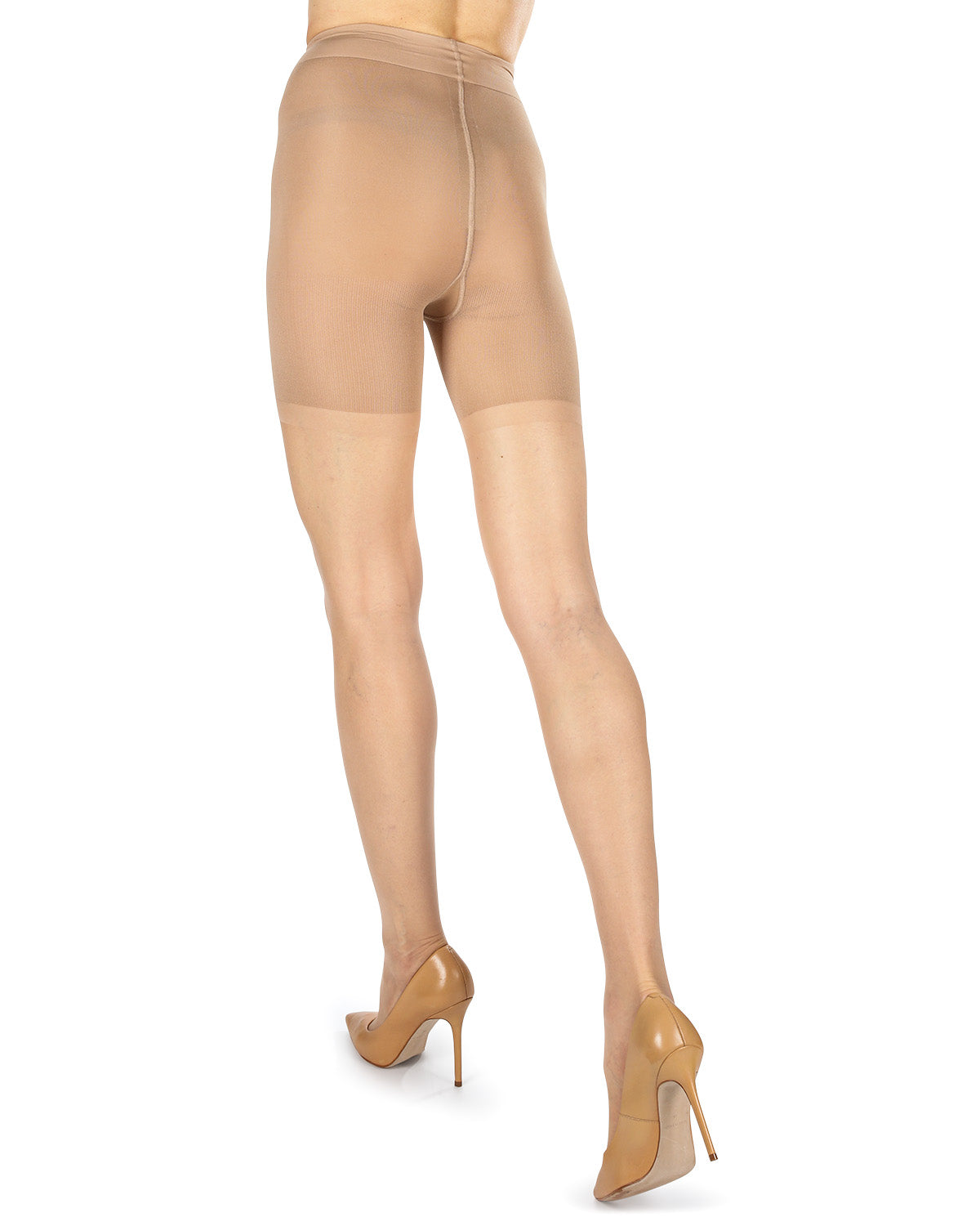 Women's Nudes Ultra Bare Essentials Longline Control Top LUXE Pantyhose : Color: Nude