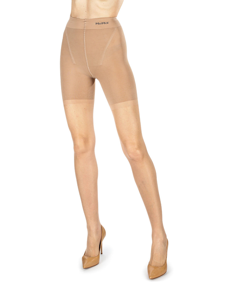Women's Nudes Ultra Bare Essentials Longline Control Top LUXE Pantyhose