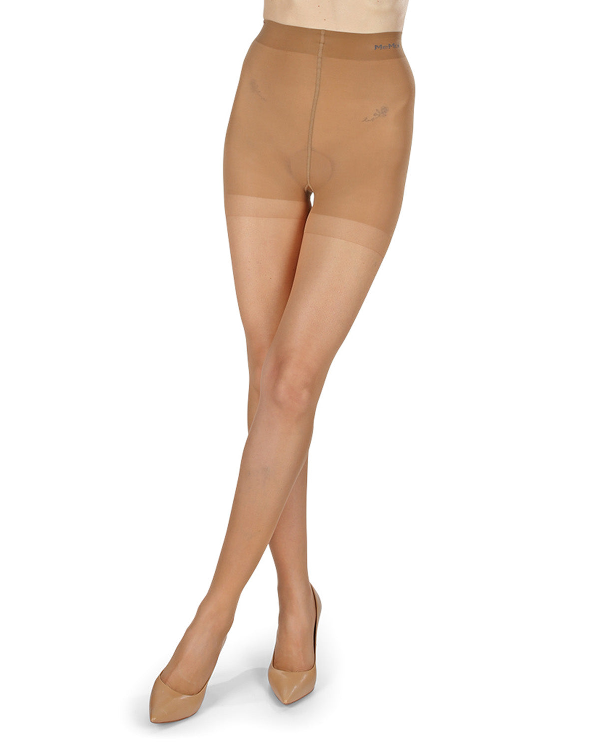 Women's Thins Ultra Transparent Mini Toner Control Top LUXE Pantyhose : Color: Nude