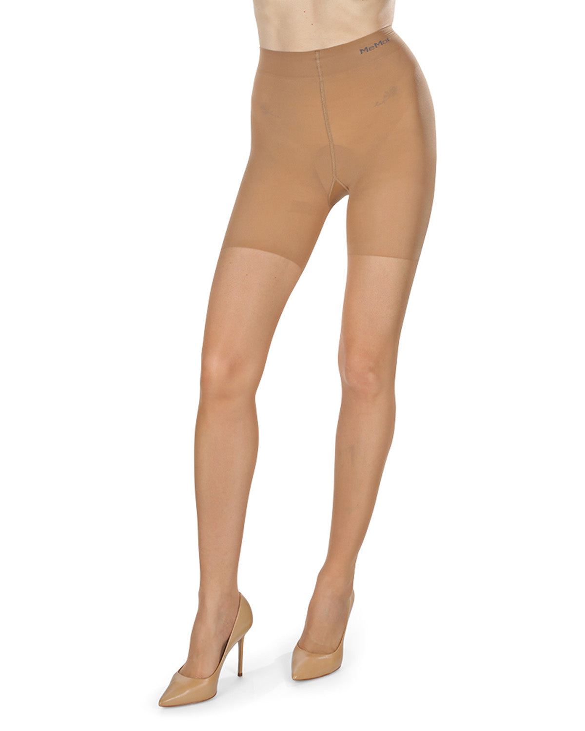 Women's Thins Ultra Transparent Everyday Mid Toner Control Top LUXE Pantyhose : Color: Nude