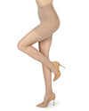 Women's Thins Ultra Transparent Essential Longline Toner Control Top LUXE Pantyhose : Color: Nude