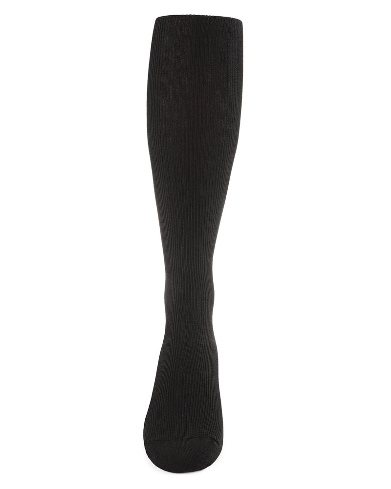 Modal Ribbed Socks Men's Basic Modal Durable and Flexible Rib Over The Calf Sock