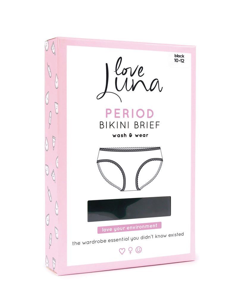Women's Love Luna Bikini Brief Full Coverage Period Panty