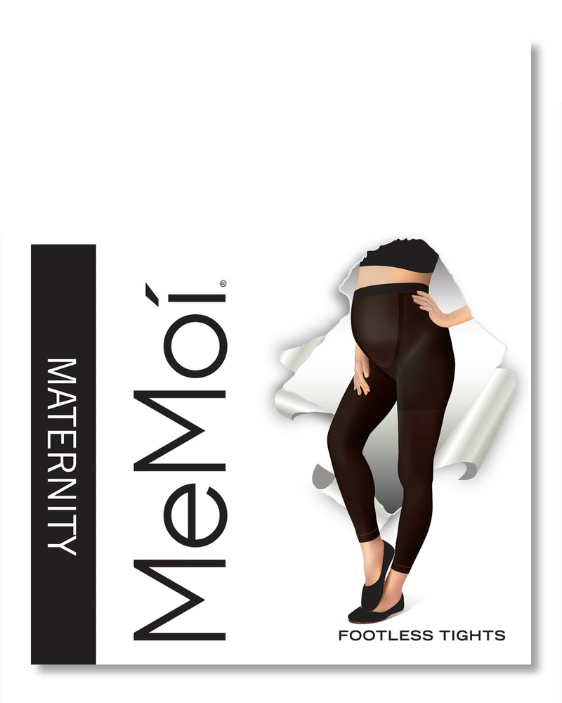 2 pairs MeMoi Maternity Tights 1 Black opaque sheet and 2 Honey (nude) size  M/L