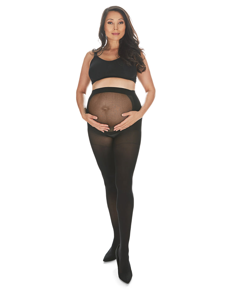Black 3D 60 Denier Maternity Tights