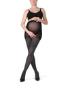 Women's Maternity Opaque Heather Microfiber Tights : Color: Gray