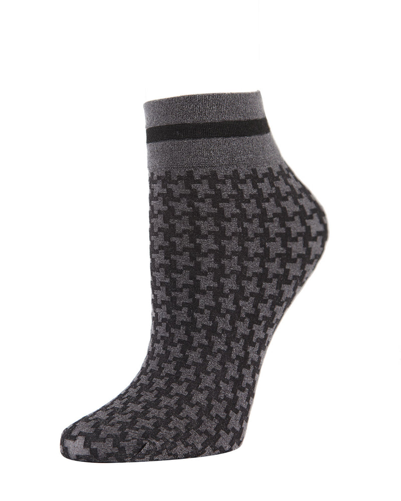 MeMoi Houndstooth Anklet Socks